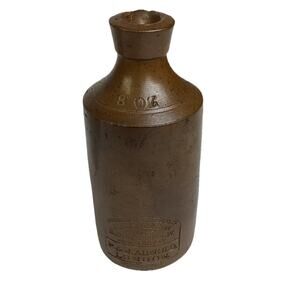 Antique Vitreous Stone Bottle J. Bourne & Son P&J Arnold London Ink Bottle 1800s